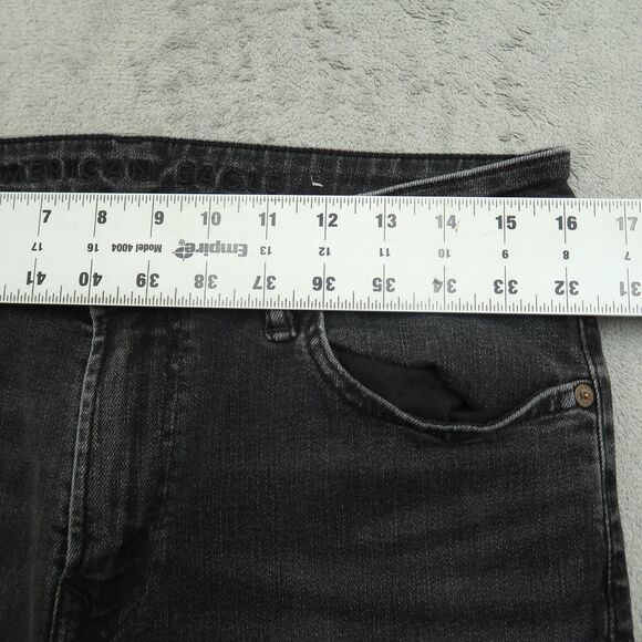 American Eagle Jeans Mens Size 32x32 (32x31 Real) Gray Slim Fit Stretch Denim - Picture 3 of 16